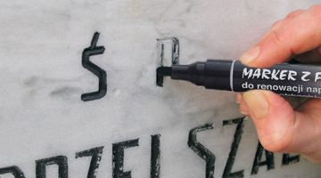 Konserwacja nagrobka preparaty